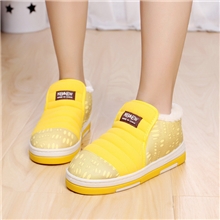 aslipper韩国家居棉拖鞋情侣地板拖鞋居家冬季皮面拖鞋