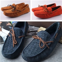 新款时尚潮流韩版编织男鞋英伦真皮休闲鞋套脚男鞋乐福鞋BV018