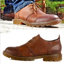 【厂家直销】一件代发头层牛皮外贸工装原单复古真皮英伦单鞋男