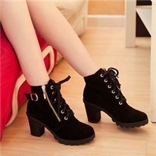 特2013春夏新品欧美复古粗跟单鞋英伦高跟鞋圆头拼接防水台女鞋子