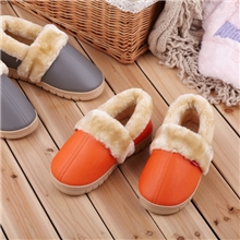 2013新款冬季全包跟防水保暖情侣棉鞋居家居室内防滑糖果色棉拖鞋