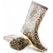 外贸原单时尚进口PVC女式中筒雨鞋雨靴水鞋套鞋（支持1件代发）