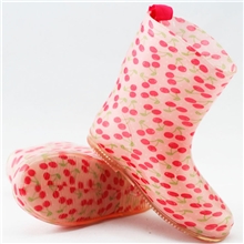 厂家特供儿童PVC时尚樱桃果冻外贸防水雨鞋雨靴现货（一件代发）