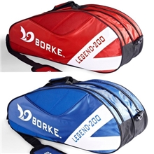 博锐克/BORKE羽毛球包正品羽毛球拍包六支装特价批发蓝红黄可