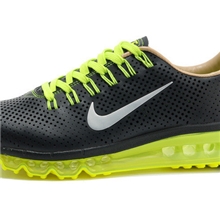 2013新款耐克斯2013MAX全掌气垫皮面冲孔男女跑步鞋运动鞋
