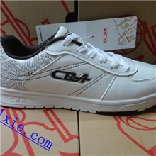 专柜正品新款CBA男士滑板鞋批发1022127-050#白深棕12双装