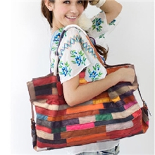 新百搭款真皮拼接羊皮女包特价休时尚休闲广州真皮女包羊皮包包