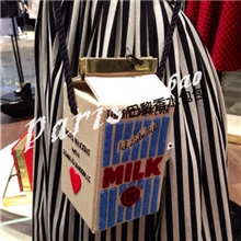 olympia2013最新款牛奶盒可爱小包包牛奶包潮包