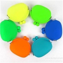 糖果色硅胶零钱包日式POCHI女式小礼品iphone5手机包化妆包批发