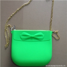 2013爆款式时尚硅胶单肩包硅胶挎包蝴蝶结手提包h-005火爆