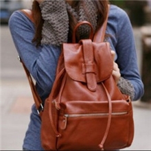 2012新品特价包邮头层牛皮背包双肩包真皮女包