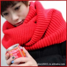 韩版超长加厚多功能纯色粗毛线围脖多功能脖套围巾