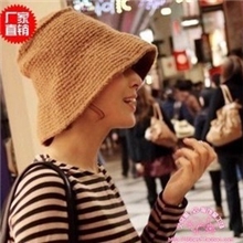 2013新款韩国秋冬保暖女士盆帽贝雷帽渔夫款型针织毛线帽子批发