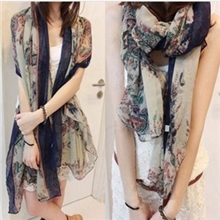 2013新款韩国复古碎花棉麻纱巾腰果花超大巴厘纱长丝巾批发W38