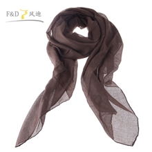 【风迪】秋冬日韩时尚百搭单色巴厘纱厂家围巾批发210