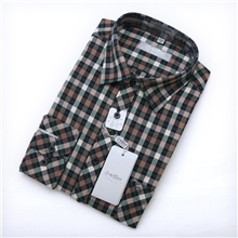 批发2013秋款正品金莉来衬衫男士商务男装格子长袖衬衣免烫抗皱