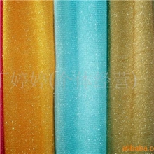 供应圣诞饰品布料/短毛玻璃葱布/毛毛布/玻璃丝