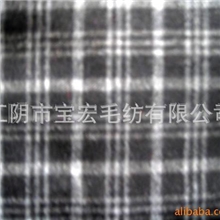 厂家供应50%羊毛50%化纤格子服装针织面料功能性针织面料