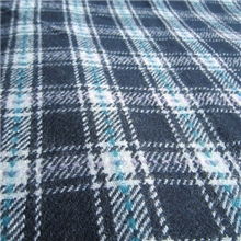 绿色花格羊毛呢，服装面料，秋冬面料