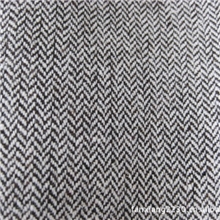 供应小人字呢亮丝人字呢粗纺毛呢小人字千鸟格子呢鞋帽面料