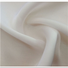 现货供应本白色有光缎面雪纺女装仿真丝面料