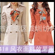 供应韩版雪花絨斜纹外套面料，厂家直销欢迎二批客户洽谈