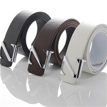 男士PU皮腰带精品字母Z裤腰带圆扣男纯色皮带百搭休闲皮带4-Z