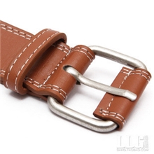 男士女士通用韩版百搭针扣宽腰带纯色皮带