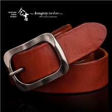 厂家直供男士头层牛皮休闲腰带针扣真皮百搭腰带时尚韩版男女腰带
