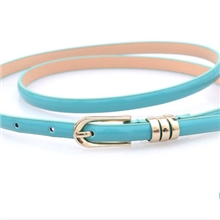 春夏热卖腰带批发糖果色漆皮炫丽彩色腰带女士装饰细皮带6214