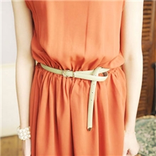 热销新款OL糖果PU进口皮细皮带女士腰带细腰带批发促销6357