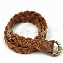 义乌生产儿童编织腰带双环系列时尚美观深受青睐SY-578