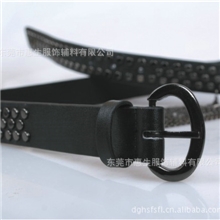 热销全铆钉新潮腰带男式仿皮时尚饰品腰带男士黑色休闲皮带