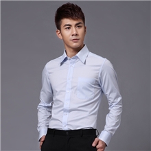 秋季韩版修身商务男式衬衫英伦风格纯色职业装长袖衬衣G2000批发