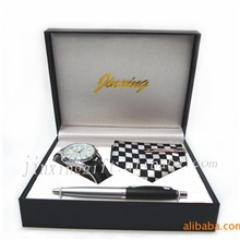 现货新奇特礼品广告促销品商务礼品男士领带套装手表套装