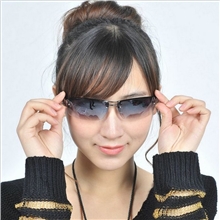 批发墨镜绿色茶色黑色渐变男士炫酷太阳眼镜半框运动眼镜