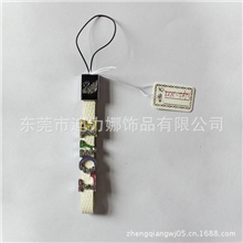 新款创意韩版手机绳欧美时尚PU真皮手机绳镶钻字母手机绳定做