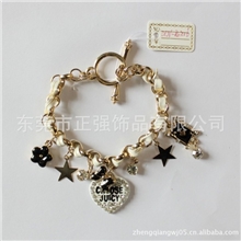 热销创意合金手链定做情侣手链厂家通用镀金手链环保可出口