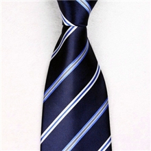 时尚大方条纹领带/印花涤丝斜纹领带