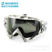 户外滑雪镜男女滑雪眼镜登山护目镜双层防雾防风球面镜RB2004