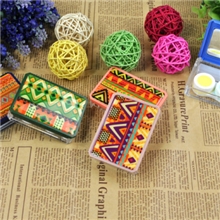 供应隐形眼镜双联盒套装盒隐形眼镜伴侣盒滴胶高档A-806民族风