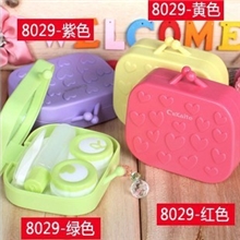 促销价隐形眼镜盒凯达正品爱心小提包镜片护理盒伴侣盒8029