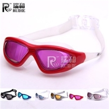 正品瑞和泳镜电镀大镜面平光防水防雾男女游泳眼镜不压眼热卖
