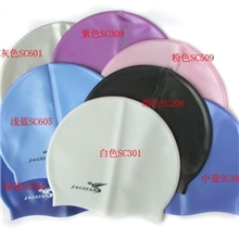 批发供应捷佳硅胶泳帽单色彩色二十种色硅胶帽