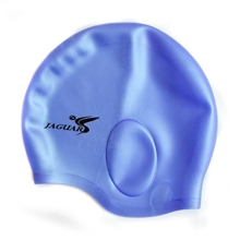 批发供应捷佳硅胶护耳泳帽黑色蓝色灰色粉色