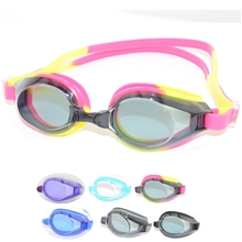 小额批发支持混批捷佳泳镜M100系列5色袋装防雾硅胶泳镜AM100