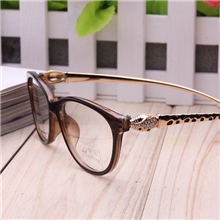 复古时尚潮男女板材豹子头镶钻日韩近视眼镜架平光防辐射眼镜框新