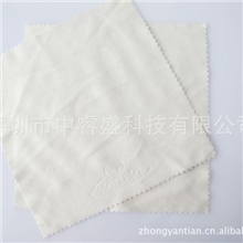 麂皮绒8*8CM压印LOGO超细纤维眼镜布厂家直销