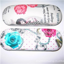 【品质保证】现代时尚钢板眼镜盒15.5*5.5*3.0眼镜盒批发供应