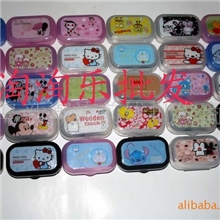 【荐】带镜子迷你小巧卡通隐形眼镜盒护理盒XD028伴侣盒批发